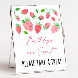 Strawberry Berry Sweet Birthday Treat Sign