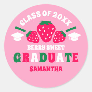 Strawberry Berry Sweet Graduation Envelope Seals