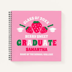 Strawberry Berry Sweet Graduation Party Guest Book