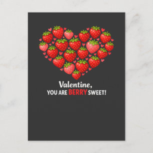 Strawberry Berry Sweet Kids Valentines Day Postcard