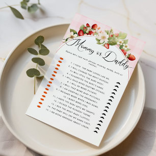 Strawberry berry sweet Mummy or daddy baby shower