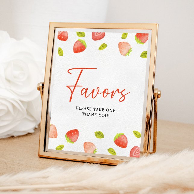 Strawberry Berry Sweet Party Favour Sign (Creator Uploaded)