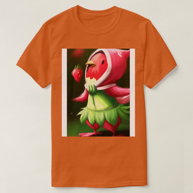 Strawberry Bird 3 T-Shirt (Design Front)