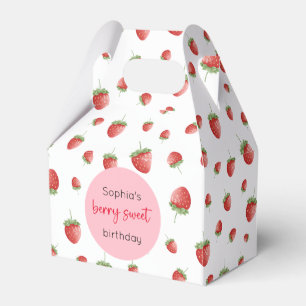 Strawberry Birthday Berry Sweet Favour Box