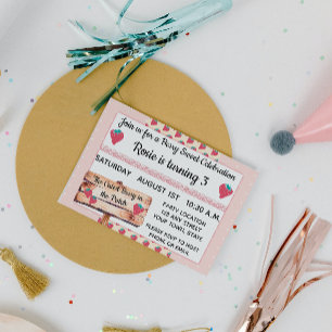 Strawberry Birthday Invitation