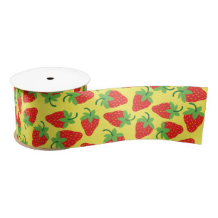 Strawberry Birthday Party Satin Ribbon