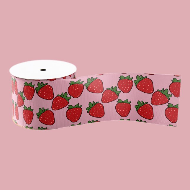Strawberry Birthday Party Theme    Grosgrain Ribbon (Creator Uploaded)