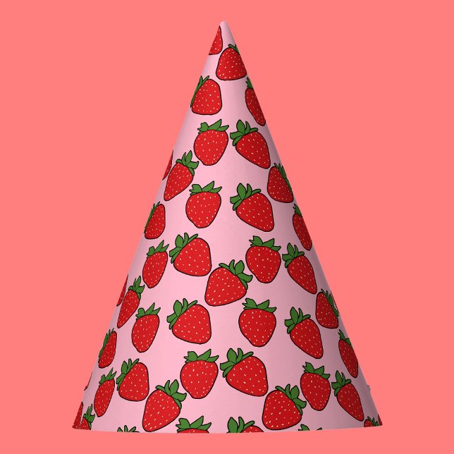 Strawberry Birthday Party Theme   Party Hat (Creator Uploaded)