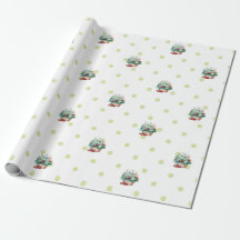 Strawberry Birthday Party Theme Wrapping Paper