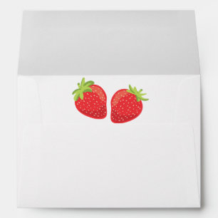 Strawberry birthday Picnic Summer Envelope