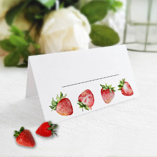 Strawberry Birthday Place Card