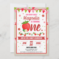 Strawberry Birthday Red Camco Blanket Sweet Party