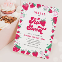Strawberry Birthday Two Sweet Berry Birthday Party