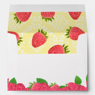 Strawberry Blank Yellow Envelope