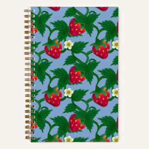 Strawberry Blue Notebook