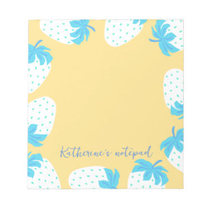 Strawberry Blue Yellow Notepad