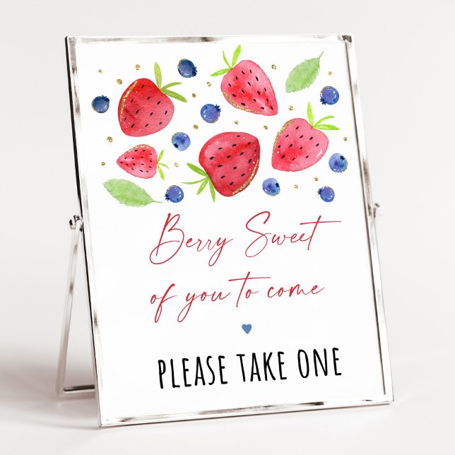 Strawberry Blueberry Birthday Favour Sign (Creator Uploaded)