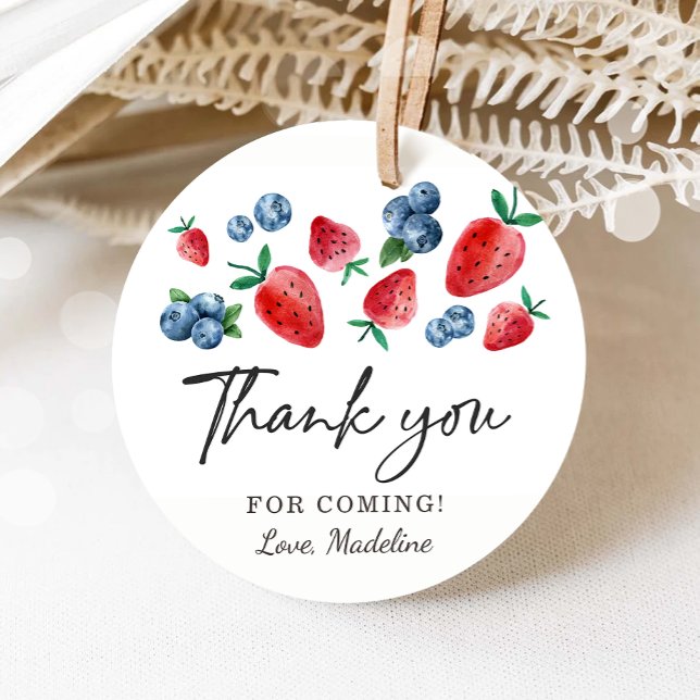 Strawberry Blueberry Favour Tag Birthday Berry Muc (Creator Uploaded)