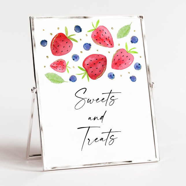 Strawberry Blueberry Sweets & Treats Sign (Creator Uploaded)