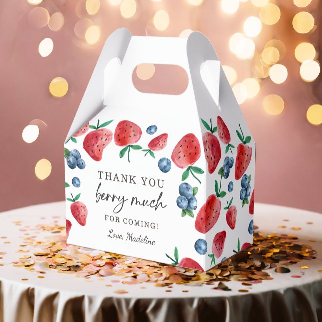 Strawberry Blueberry Thank You Berry Much Sweet Favour Box (Creator Uploaded)