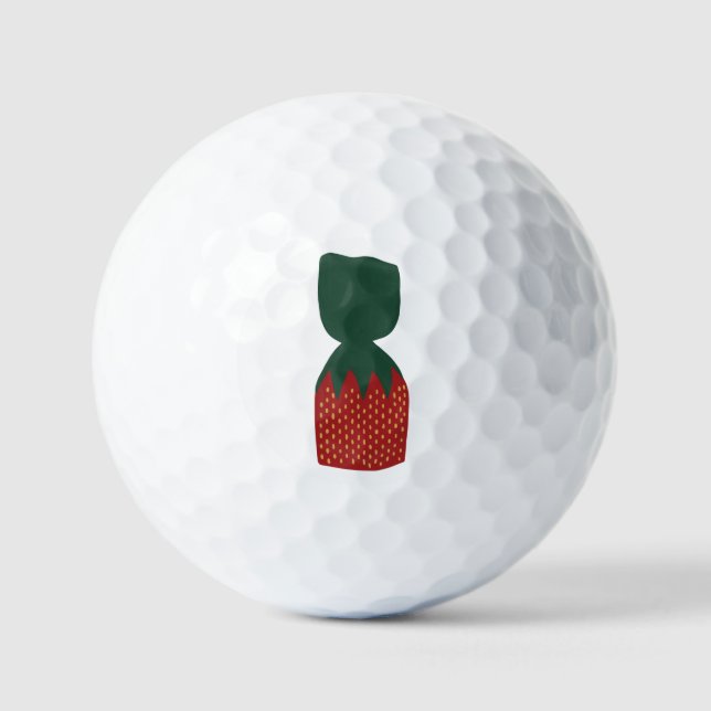 Strawberry Bon Bons Candies Golf Balls (Front)