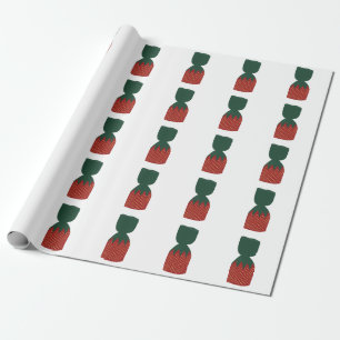 Strawberry Bon Bons Candies Wrapping Paper