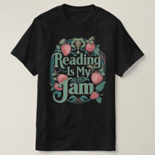 Strawberry Book Lover Tee – Reading Is My Jam