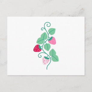 Strawberry Border Postcard