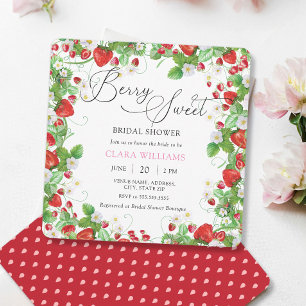 Strawberry Bridal Shower Invitation