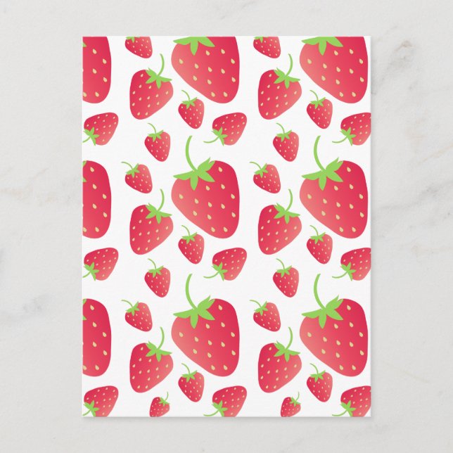 Strawberry Bunch Postcard (Front)