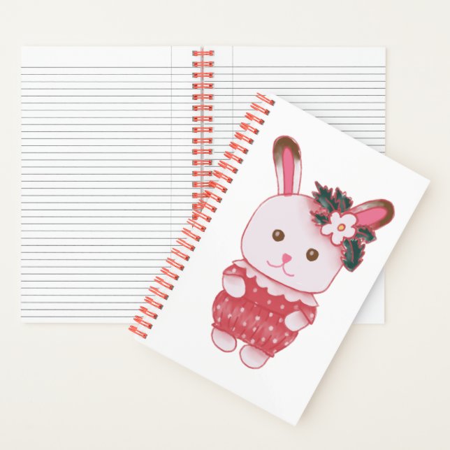 Strawberry Bunny Notebook (Inside)