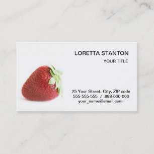 Strawberry Business Card