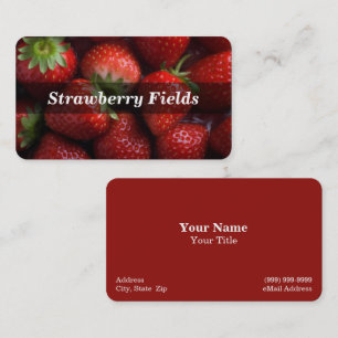 Strawberry business card