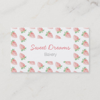 Strawberry business card