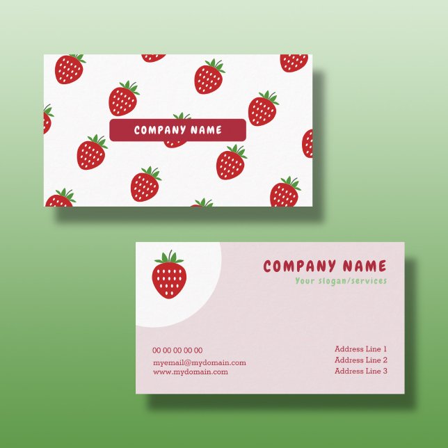 Strawberry Business Card (Strawberry Business Card)