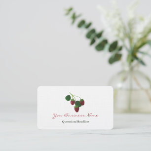 Strawberry business card
