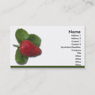 Strawberry Business Card