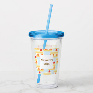 Strawberry Cake Acrylic Tumbler