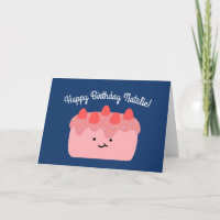 Strawberry Cake | Happy Birthday Greeting Folded