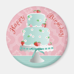 Strawberry Cake Magnet