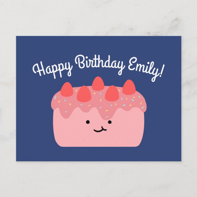 Strawberry Cake Postcard (Front)