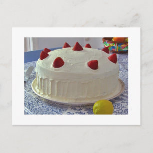 Strawberry Cake Postcard