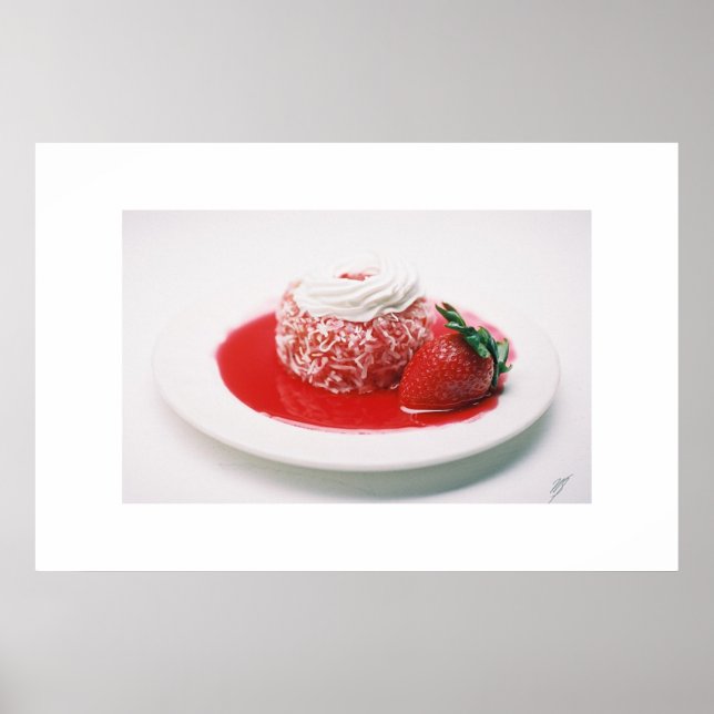 Strawberry cake poster (Front)