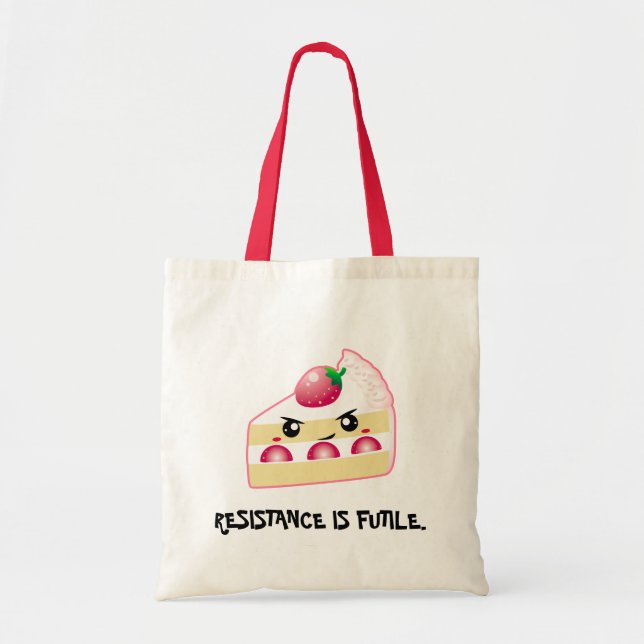 Strawberry Cake: Resistance (customisable!) Tote Bag (Front)