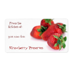 Strawberry Canning Labels