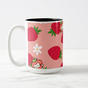 strawberry cat mug