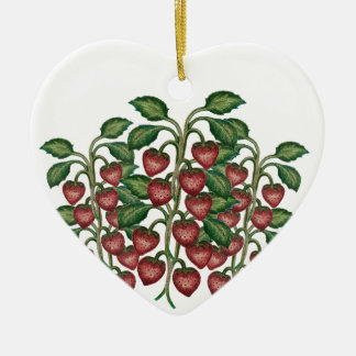 Strawberry Ceramic Tree Decoration