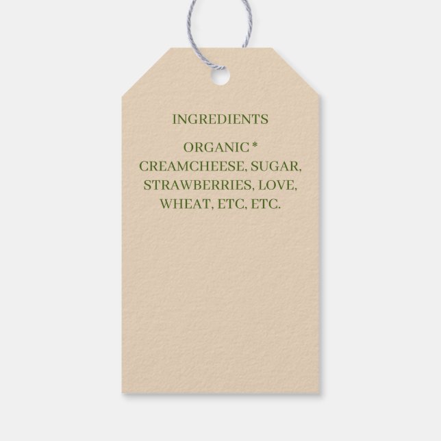 strawberry cheese cake  gift tags (Back)