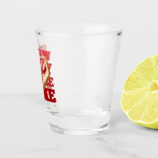 Strawberry Cheesecake Aesthetic Food (dark) Shot Glass