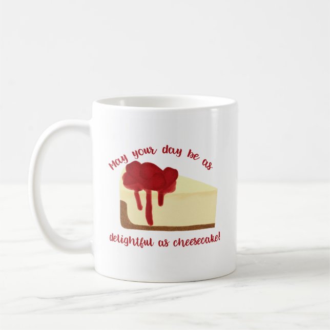 Strawberry Cheesecake Cute Inspirational Coffee Mug (Left)